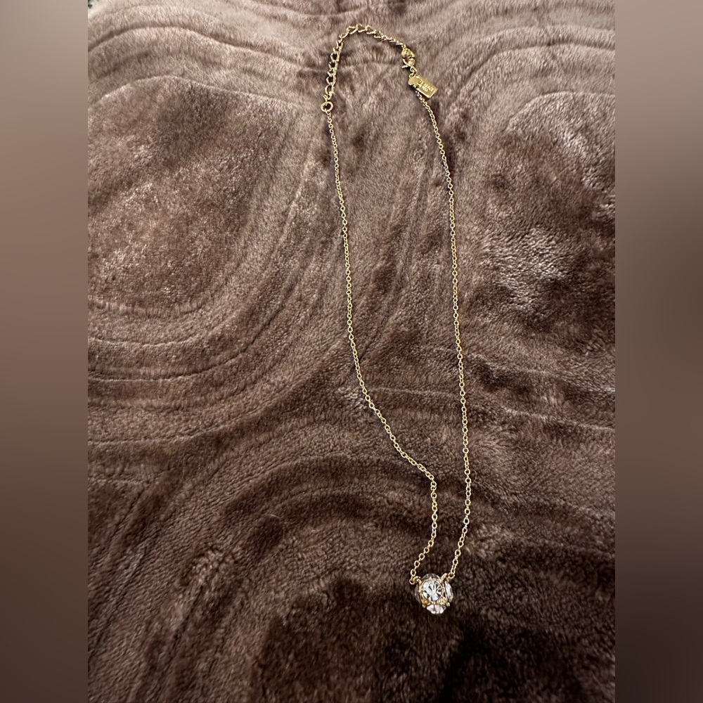 Kate Spade Gold Disco Ball Chain Necklace
